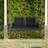 ClassicLiving 2-Seat Patio Rattan Porch Swing Bench 51cm H x 120cm W x 56cm D