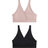 H&M Støvet Rosa Sort Mama 2-Pak Seamless Amme-Bh Size M
