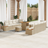 vidaXL Ensemble Jardin 11 Pièces Beige Canapé Modulaire