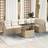 vidaXL Garten Set 7 Pcs Beige 100 x 55 x 73 cm Sofa