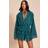 PrettyLittleThing Chiffon V Neck Frill Tiered Playsuit
