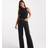 New Look Petite Washed Adalae Wide Leg Jeans - Black