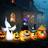 OutSunny 8 FT Blow Up Halloween Inflatables Pumpkin Ghost Cat Combo