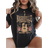 Shein Women's Guitar Letter Print Short Sleeve T-Shirt - Black