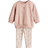 H&M 2-Delat Set Med Sweatshirt Och Leggings - Dimrosa/Äpplen