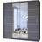 Latitude Run Alyssha 2 Door Grey Wardrobe 120x217cm