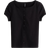 H&M Ribbed Button Front Top - Black