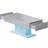 Metro Lane Led High Gloss Grey Coffee Table 55x110cm