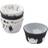 IKEA Paper Cups Kustfyr Mixed Patterns 65-pack White/Black