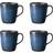 aida Raw Midnight Blue Mug 35cl 4pcs
