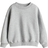 H&M Oversized Sweatshirt with Crew Neck - Light Grey Melange (1245302008)