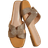 Shein SHUZIA All-Time Bestseller Women's Luxe-Inspired Harness Cutout Open Toe Minimalist Braided Slides - Gold