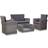 vidaXL 46086 Loungesæt, 1 borde inkl. 2 stole & 1 sofaer