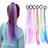 Shein Kids Gradient Color Braided Hair Scrunchies 6-pack