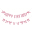 Shein Birthday Bows Garland Banner Pink