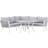 Venture Design Virya Lounge-Set, 1 Tisch einschl. 2 Sofas