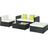 OutSunny 860-017BK - Black Outdoor Lounge Set