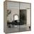 Sliding Wardrobes 4u Double Sliding Mirror Oak Wardrobe 150x217cm