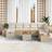 vidaXL Trädgårdsoffset 9 pcs Beige 55 x 62 x 69 cm Modulsoffa