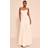 PrettyLittleThing Cream Strappy Maxi Dress - White