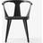 &Tradition In Between SK2 Black Lacquered Oak/Fiord 191 Kitchen Chair 77cm