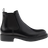 Prada Brushed Leather Chelsea Boots - Black
