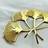 Shein 3pcs Happy Birthday Gold Ginkgo Leaves Cake Decoration