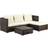 OutSunny 860-091V70BN - Brown Outdoor Lounge Set, 1 Table incl. 2 Sofas
