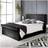 Aspire Chesterfield Ottoman Black 130x217cm