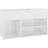 vidaXL Engineered Wood Bench High Gloss White Shoe Rack 80x45cm