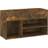 vidaXL Engineered Wood Bench Smoked Oak Shoe Rack 80x45cm