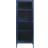Unique Furnitures Bronco Steel Blue Glass Cabinet 58x160cm