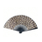 Shein Elegant Leopard Print Folding Fan With Black Frame