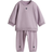 H&M Baby 2-Delt Sweatshirtsæt - Lilla/Hjerte