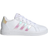 adidas Kid's Grand Court Lifestyle Lace Tennis - Cloud White/Iridescent/Cloud White