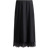 H&M Lace-Trimmed Satin Skirt - Black