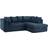 Latitude Run Luxor Navy Blue Sofa 212cm 2pcs 4 Seater