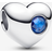 Pandora Engravable September Birthstone Heart Charm - Sterling Silver
