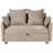 Beliani Hovin Taupe Sofa 166cm 2 Seater