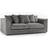 Furnishings For Less UK Luxor Jumbo Cord Grey Sofa 212cm 3 Seater
