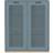 Asplund Snow E Nordic Blue/Oak Glass Cabinet 90x109cm