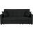 Beliani Glomma Black Sofa 207cm 3 Seater