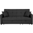Beliani Glomma Dark Grey Sofa 207cm 3 Seater