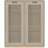 Asplund Snow E Dark Sand/Oak Glass Cabinet 90x109cm