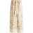 H&M Dame Vide Bukser Med Bindebælte - Lys Beige/Blomstret
