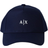Armani Exchange Visor Cap with Logo - Navy Blue