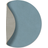 Lind DNA Cloud Circle Reversible Light Blue/Light Grey Coaster 10cm