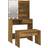 vidaXL 3114112 Smoked Oak Dressing Table 40x74.5cm 2pcs