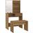 vidaXL 3114114 Brown Oak Dressing Table 40x74.5cm 2pcs