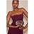 PrettyLittleThing PU Oval Handle Hard Clutch Bag - Purple